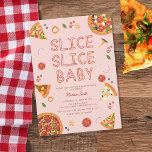 Invitation Baby shower de pizza pour bébé Slice Slice<br><div class="desc">Célébrez l'arrivée prochaine de votre petit avec notre délicieuse invitation à baby shower en tranches de pizza! Avec un design charmant qui combine la joie de la pizza à la douceur d'un baby shower, cette invitation donne le ton parfait pour un rassemblement amusant et mémorable. Avec des couleurs vives et...</div>