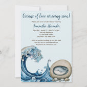 Invitation Baby shower de plage (Devant)