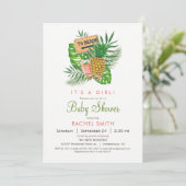 Invitation Baby shower de plage (Debout devant)