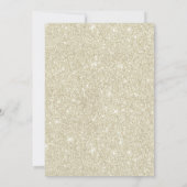 Invitation Baby shower de plage de Parties scintillant d'ivoi (Dos)