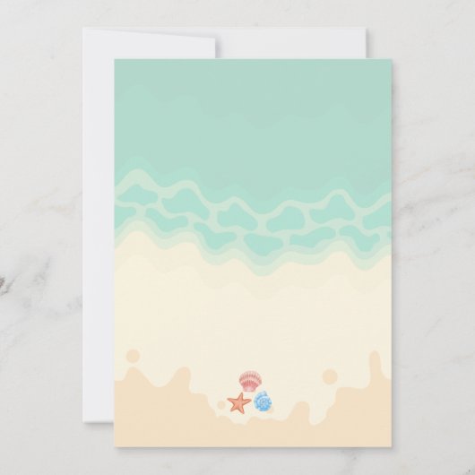 Invitation Baby shower de plage d'été Watermelon (Dos)