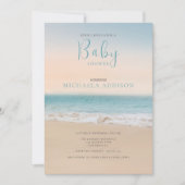 Invitation Baby shower de plage moderne Neutre genre (Devant)