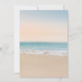 Invitation Baby shower de plage moderne Neutre genre (Dos)