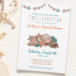 Invitation Baby shower de plage pour les couples