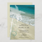Invitation Baby shower de plage tropical (Devant / Derrière)