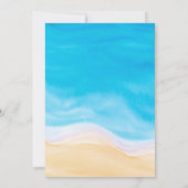 Invitation Baby shower de plage tropical Ocean Beach (Dos)