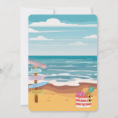 Invitation Baby shower de plage Twin (Dos)