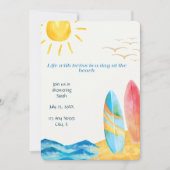 Invitation Baby shower de plage Twin (Devant)