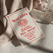 Invitation Baby shower de plaisir de livraison spéciale à la 