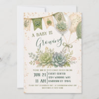 Baby Shower de plantes grasses
