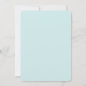 Invitation Baby shower de points Confetti Mint Green et Faux  (Dos)