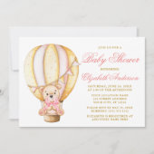 Invitation Baby shower de points de ballon à air Teddy Bear R (Devant)
