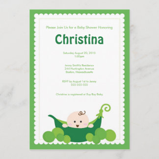 Invitation Baby shower de pois