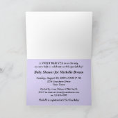 Invitation Baby shower de pois doux pour bébé (Intérieur)