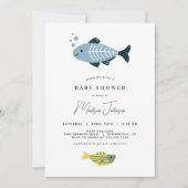 Invitation Baby shower de poisson (Devant)