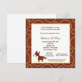 Invitation baby shower de Pok-un-Point de Fox 5x7 (Devant / Derrière)