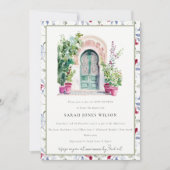 Invitation Baby Shower de porte d'entrée chic tropical maroca (Devant)