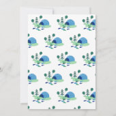 Invitation Baby shower de pouffin et d'ours polair (Dos)