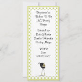 Invitation Baby shower de poussette (Dos)