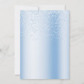 Invitation Baby shower de poussette bleue (Dos)