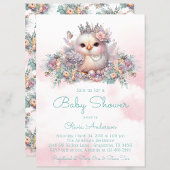 Invitation Baby shower de poussins papillon