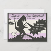 Invitation Baby shower de Pregzilla (Dos)