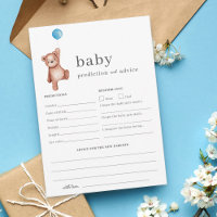 Baby shower de prévision et de conseil de l'ours e