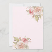 Invitation Baby shower de princesse africaine d'or (Dos)