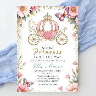 Invitation Baby Shower de Princesse Conte de Fée Fantaisiste