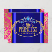 Invitation Baby shower de princesse indienne chic Boho (Devant / Derrière)