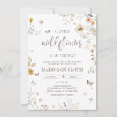 Invitation Baby shower de printemps botanique petit Fleur sau (Devant)