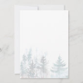 Invitation Baby shower de printemps du bois mou Fox (Dos)