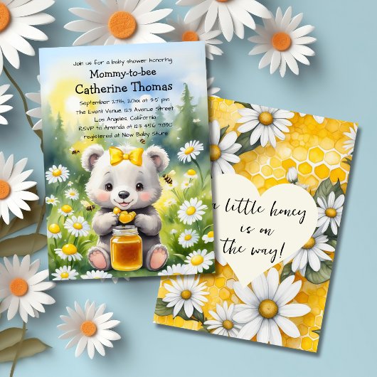 Invitation Baby shower de printemps du jardin d'hiver de l'ou
