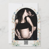 Invitation Baby shower de printemps Fleur sauvage aquarelle (Dos)