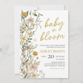 Invitation Baby shower de printemps Fleur sauvage Baby Bloom (Devant)