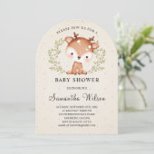 Invitation Baby shower de printemps pour bébé de b (Debout devant)