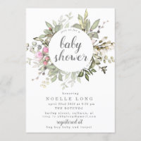 Invitation Baby shower de printemps romantique