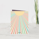 Invitation Baby shower de rayons solaires Boho (Dos)
