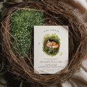 Invitation Baby shower de renard couché d'aquarell