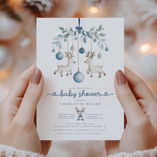 Invitation Baby shower de rennes d'hiver