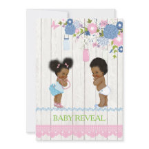 Baby shower de révélation de bébé afro-américain