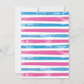 Invitation Baby shower de révélation de bébé de pêche (Dos)