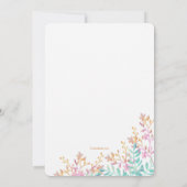 Invitation Baby shower de révélation de genre (Dos)