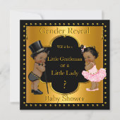 Invitation Baby shower de révélation de genre Garçon ou fille (Devant)