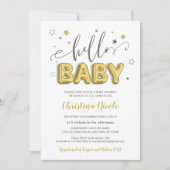 Invitation Baby shower de révélation de genre Twinkle Little  (Devant)