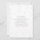 Invitation Baby shower de révélation du genre de l (Dos)