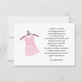 Invitation Baby shower de robe de ballet merci note (Devant)