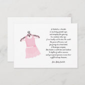 Invitation Baby shower de robe de ballet merci note (Devant / Derrière)