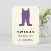 Invitation baby shower de robe mignon (Debout devant)