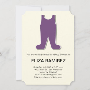 Invitation baby shower de robe mignon